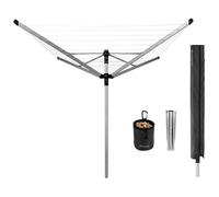 Brabantia Lift-O-Matic Advance 60 mètres avec ancre en métal - Metallic Grey