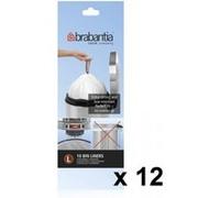 Brabantia - Lot De 11 Rouleaux De 10 Sacs Poubelle L 45 Litres + 1 Offert 371547 G