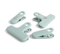 Brabantia Lot de 4 pinces magnétiques pour sceller les sacs alimentaires et les ranger sur des réfrigérateurs ou des surfaces magnétiques