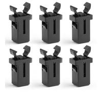 Brabantia Lot de 6 fermoirs flexibles étanches pour couvercle de poubelle - Convient pour les poubelles de cuisine, les boîtes de rangement, les étuis en verre