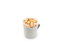 Brabantia - Mug à soupe Make & Take 0.6L - avec Récipient à Garnitures Vissé (180 ml) & Poignée - Étanche - Grande Ouverture - Convient pour le Congélateur, Lave-Vaisselle & Micro-Ondes - Light Grey