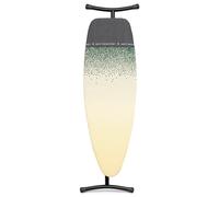 Brabantia - Table à Repasser D - Zone Vapeur Résistante Chaleur - Hauteur Réglable - Pieds Antidérapants - Housse Coton 100% équitable avec Couche de Mousse - XL Pliable - New Dawn - 135x45cm
