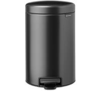 Brabantia NewIcon poubelle 12 l noir-gris 233487