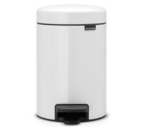 Brabantia 112126 New Icon Poubelle à Pédale Acier Inoxydable Blanc 17 x 23,5 x 26,4 cm 3 L