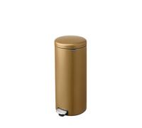 Brabantia Poubelle à pédale NewIcon 30 L – Couvercle Soft-Close, seau intérieur amovible, Warm Brass