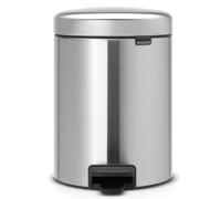 Brabantia Poubelle à pédale New Icon 5 litres acier mate