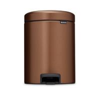 Brabantia Poubelle à pédale New Icon 5 litres Warm bronze
