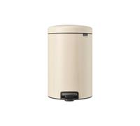 Brabantia NewIcon Poubelle à pédale - 20 litres - seau intérieur en plastique - beige doux 149948