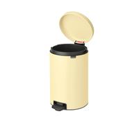 Brabantia NewIcon Poubelle à pédale - 20 litres - seau intérieur en plastique - mellow yellow 233821