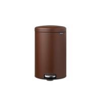 Brabantia NewIcon Poubelle à pédale - 20 litres - seau intérieur en plastique - mineral cosy brown 208584