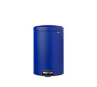 Brabantia NewIcon Poubelle à pédale - 20 litres - seau intérieur en plastique - mineral powerful blue 206887