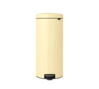 Brabantia NewIcon Poubelle à pédale - 30 litres - seau intérieur en plastique - mellow yellow 233845