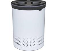 Brabantia Panier à linge, 55 L gris foncé / blanc