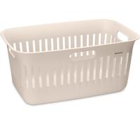 Brabantia Panier à linge Collect-It 40 L (Beige clair), Lot de 2, Corbeille a linge pliable pour la cuisine et la buanderie, Boite de rangement vêtement, serviettes et draps
