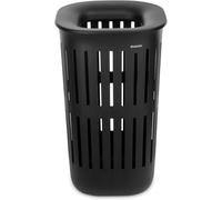 Brabantia Panier à linge Collect-It 55 L (Noir), Lot de 2, Corbeille a linge pliable pour la cuisine et la buanderie, Boite de rangement vêtement, serviettes et draps