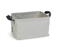Brabantia - Panier à Linge Pliable - Multi-fonctionnelle Stockage - Se Plie à Plat - Revêtement Résistant à L'eau - Transport Facile - Poignées Souples - Gros Volume - Gris - 35 L