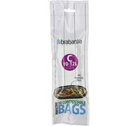 Brabantia Sacs Poubelle Compostables C en Rouleau 10-12L - Green