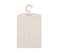Brabantia Planche à Plier Le Linge (Beige Clair) - Guide de Pliage de Table pour T-Shirts et Pulls, Accessoire Garde-Robe et buanderie Organisation, Organisateur de vêtements, 38,2 x 0,5 x 21,3 cm