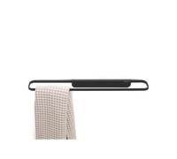 Brabantia - Porte-Serviettes Mindset - Convient aux Serviettes Normales & Grandes Serviettes Pliées - Supporte Jusqu'à 2 kg - Accessoire de Rangement pour Salle de Bain - Infinite Grey - 56 x 8,5 cm