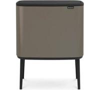 Brabantia Poubelle Bo Touch Bin – 11+23 L – 2 seaux intérieurs – Platine