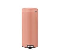 Brabantia - Poubelle à Pédale 30L NewIcon - Grande Poubelle pour la Cuisine - Couvercle Soft-Close - Pédale Légère - Seau Intérieur Amovible - Antidérapant - Warm Copper - 30 x 38 x 68 cm