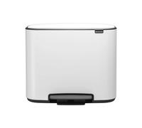 Brabantia 121142 - Poubelle Bo Pedal Bin, 11 + 23 litres, Blanc
