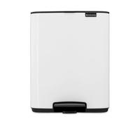 Brabantia Poubelle à pédale Bo 12 L Blanc
