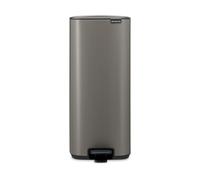 Brabantia Poubelle à pédale Bo 30 L – Fermeture progressive, seau amovible – Platine