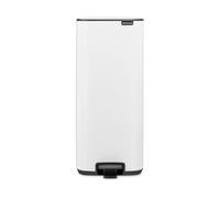 Brabantia Poubelle à pédale Bo Waste Bin 30 L – Fermeture progressive – Seau amovible – Blanche