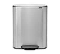 Brabantia Poubelle à pédale Bo 60 L Fer mat