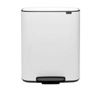 Brabantia Poubelle à pédale Bo bin 2 x 30 L White