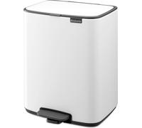 brabantia Poubelle à Pédale "Bo Waste Bin", 12L - White