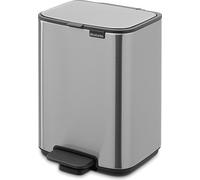 brabantia Poubelle à Pédale "Bo Waste Bin", 4L - Matt Steel Fingerprint Proof