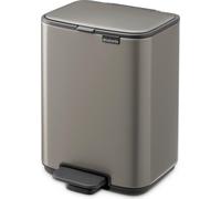 brabantia Poubelle à Pédale "Bo Waste Bin", 4L - Platinum