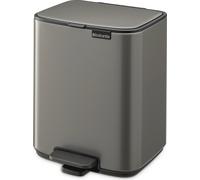brabantia Poubelle à Pédale "Bo Waste Bin", 7L - Platinum