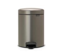 Brabantia Poubelle à pédale New Icon 5 litres platine