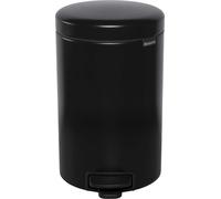 Brabantia Poubelle à pédale Newicon 12,0 L noir mat