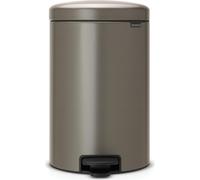 Poubelle à pédale coloris métal Brabantia NewIcon 20 L