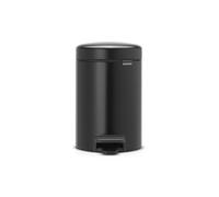 Poubelle à pédale noire Brabantia Newlcon 3L