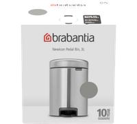 brabantia Poubelle à Pédale Newicon 3L - Soft Grey