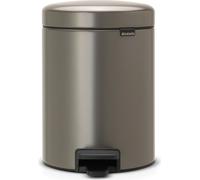 Brabantia Poubelle à pédale New Icon 5 litres platine