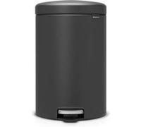 Brabantia 114182 Newlcon Sense of Luxury Poubelle à pédale Acier Inoxydable/Plastique Minéral Infinité Gris 32,5 x 35,5 x 50,3 cm 20 L