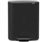 BRABANTIA Poubelle à pédale Poubelle à pédale Bo, 60 L - Matt Black G