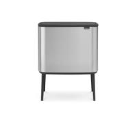 BRABANTIA Poubelle Bo Touch Bin - 11 + 23 L - Acier mat