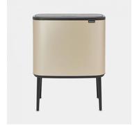 BRABANTIA Poubelle Bo Touch Bin - 11+23 L - Metallic Gold