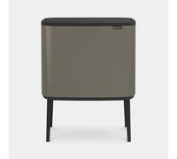BRABANTIA Poubelle Bo Touch Bin 2 Seaux 11+23 L Platine
