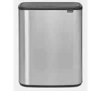 Brabantia Poubelle Bo Touch Bin 2x30 L Acier mat
