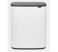BRABANTIA Poubelle Bo Touch Bin - 2x 30 L - White