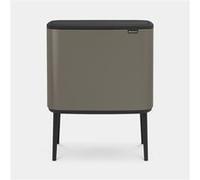 BRABANTIA Poubelle Bo Touch Bin 3 Seaux 11+11+11 L Platine Platine G