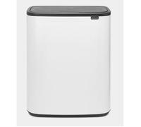 BRABANTIA Poubelle Bo Touch Bin - 60 L - White